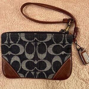 COACH DENIM WRISTLET